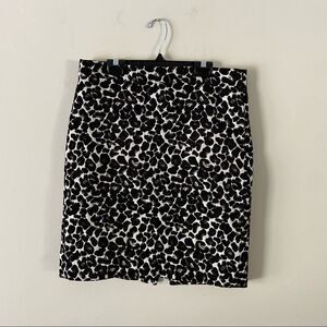 J.Crew Jacquard Leopard Skirt size 6